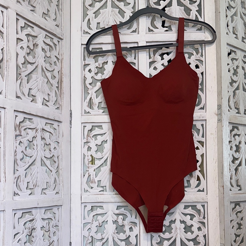 knix Deep Rust Red Bodysuit